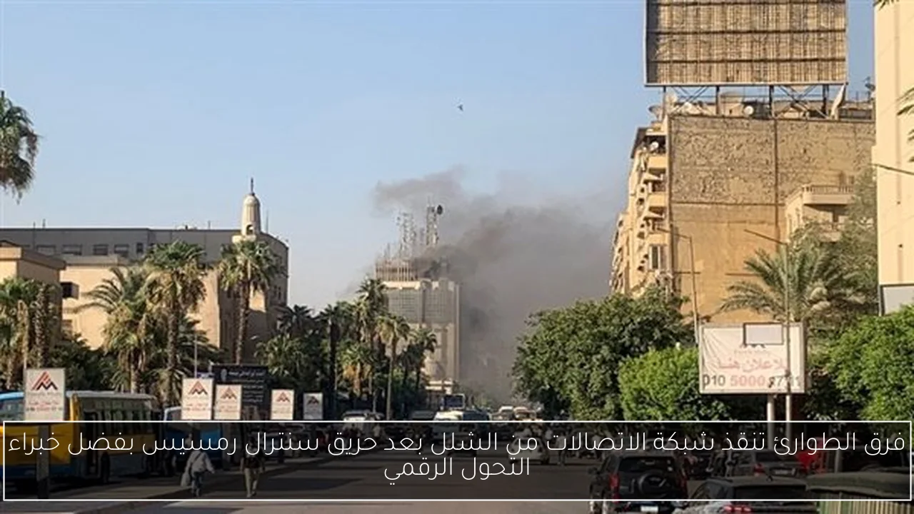 فرق الطوارئ تنقذ شبكة الاتصالات من الشلل بعد حريق سنترال رمسيس بفضل خبراء التحول الرقمي
