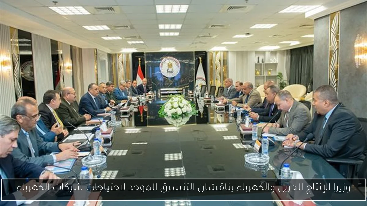 وزيرا الإنتاج الحربي والكهرباء يناقشان التنسيق الموحد لاحتياجات شركات الكهرباء