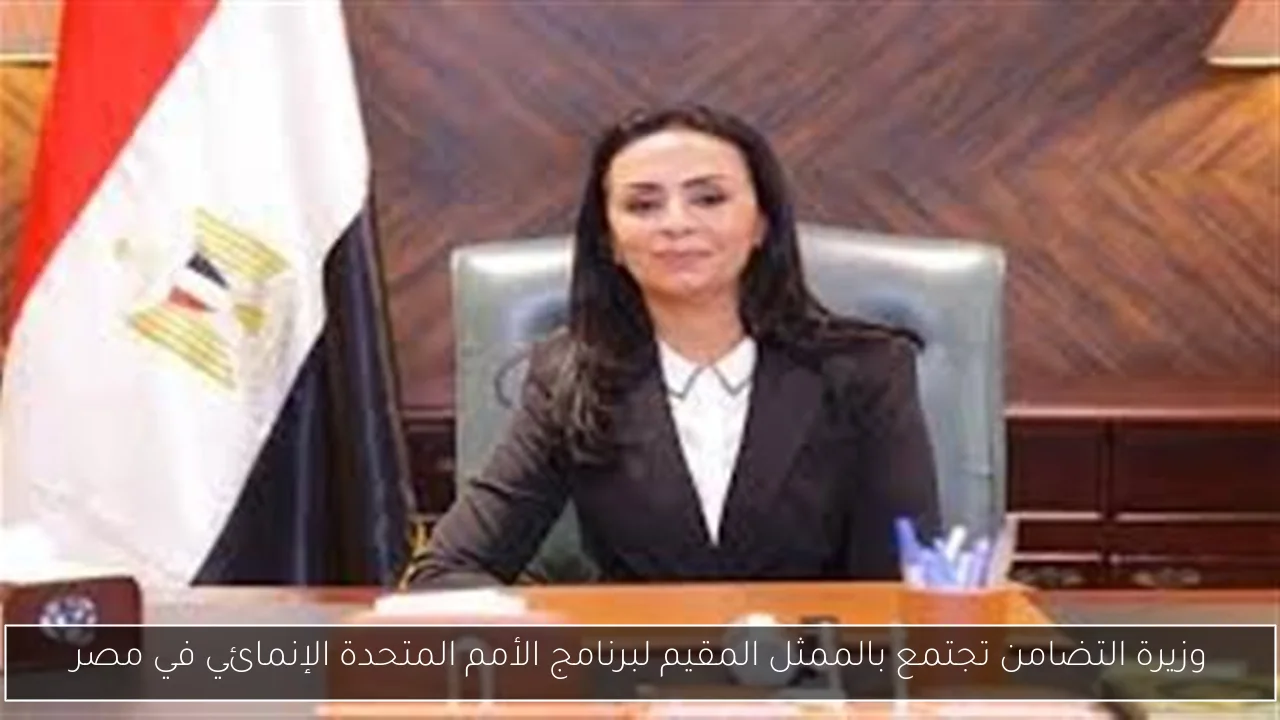 وزيرة التضامن تجتمع بالممثل المقيم لبرنامج الأمم المتحدة الإنمائي في مصر