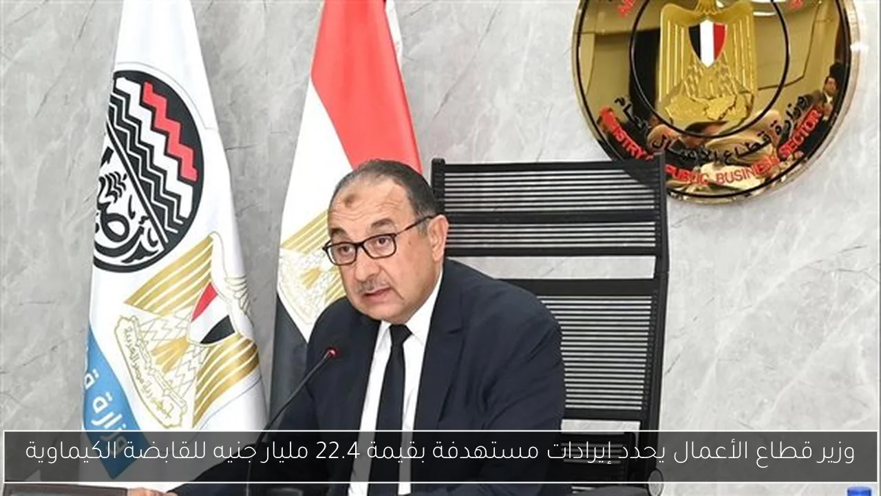 وزير قطاع الأعمال يحدد إيرادات مستهدفة بقيمة 22.4 مليار جنيه للقابضة الكيماوية