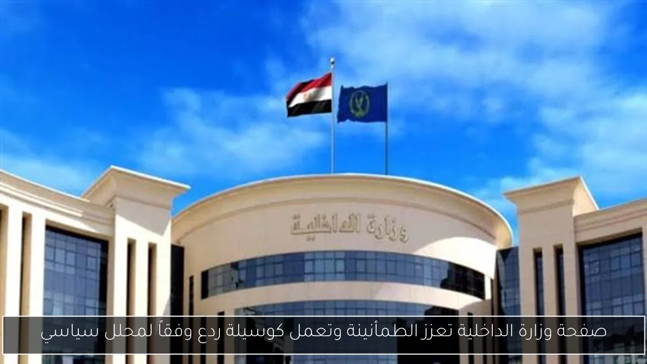 صفحة وزارة الداخلية تعزز الطمأنينة وتعمل كوسيلة ردع وفقاً لمحلل سياسي