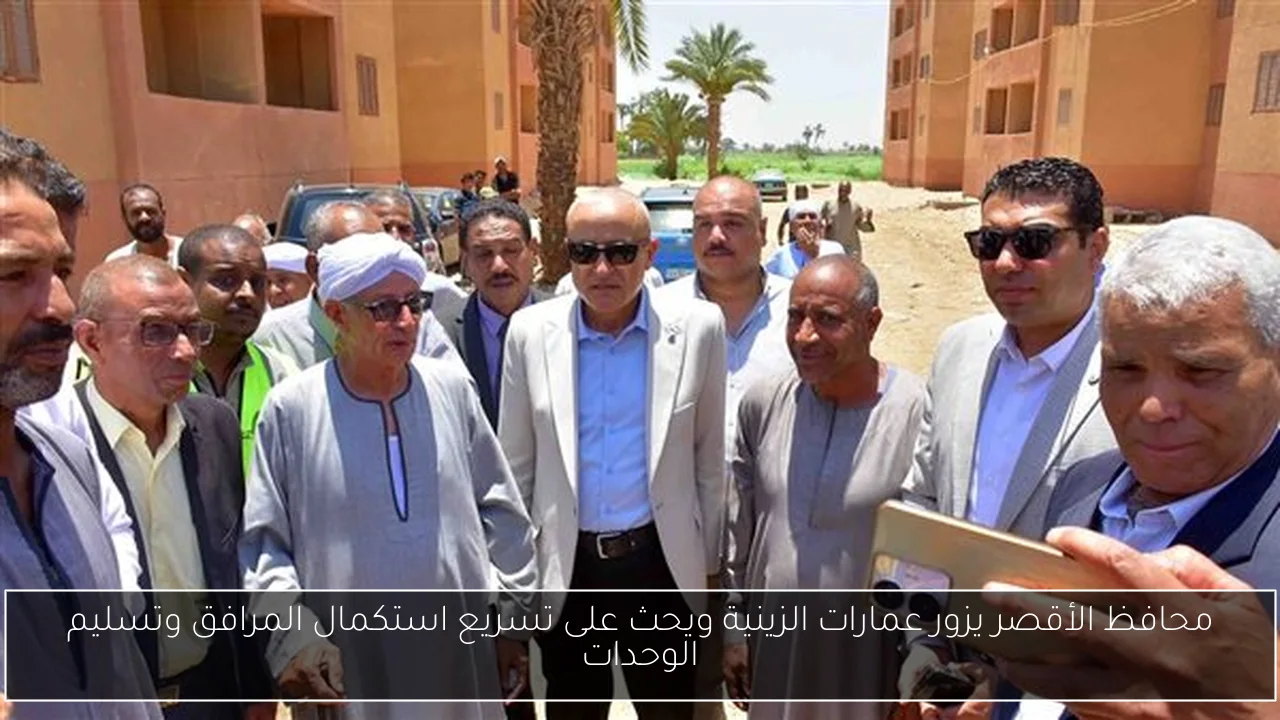 محافظ الأقصر يزور عمارات الزينية ويحث على تسريع استكمال المرافق وتسليم الوحدات