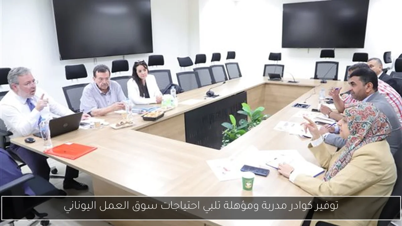 توفير كوادر مدربة ومؤهلة تلبي احتياجات سوق العمل اليوناني