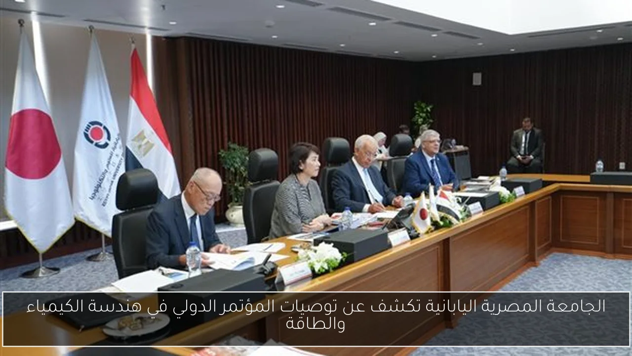 الجامعة المصرية اليابانية تكشف عن توصيات المؤتمر الدولي في هندسة الكيمياء والطاقة