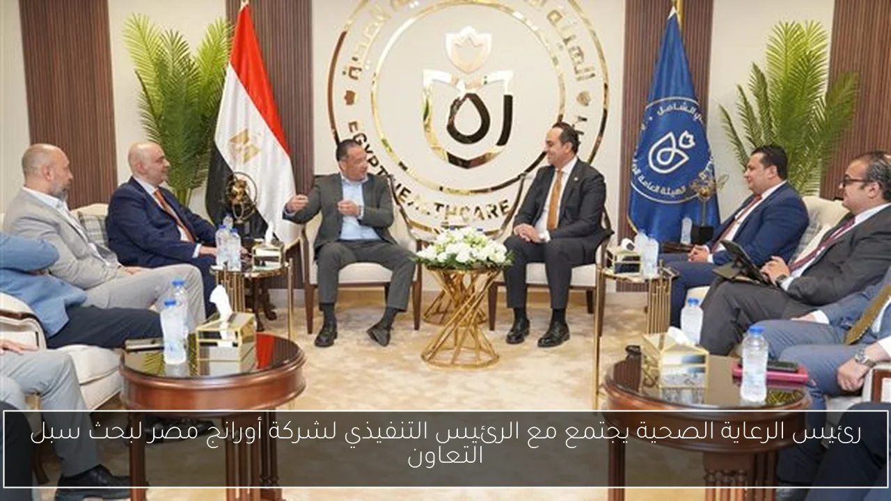 رئيس الرعاية الصحية يجتمع مع الرئيس التنفيذي لشركة أورانج مصر لبحث سبل التعاون