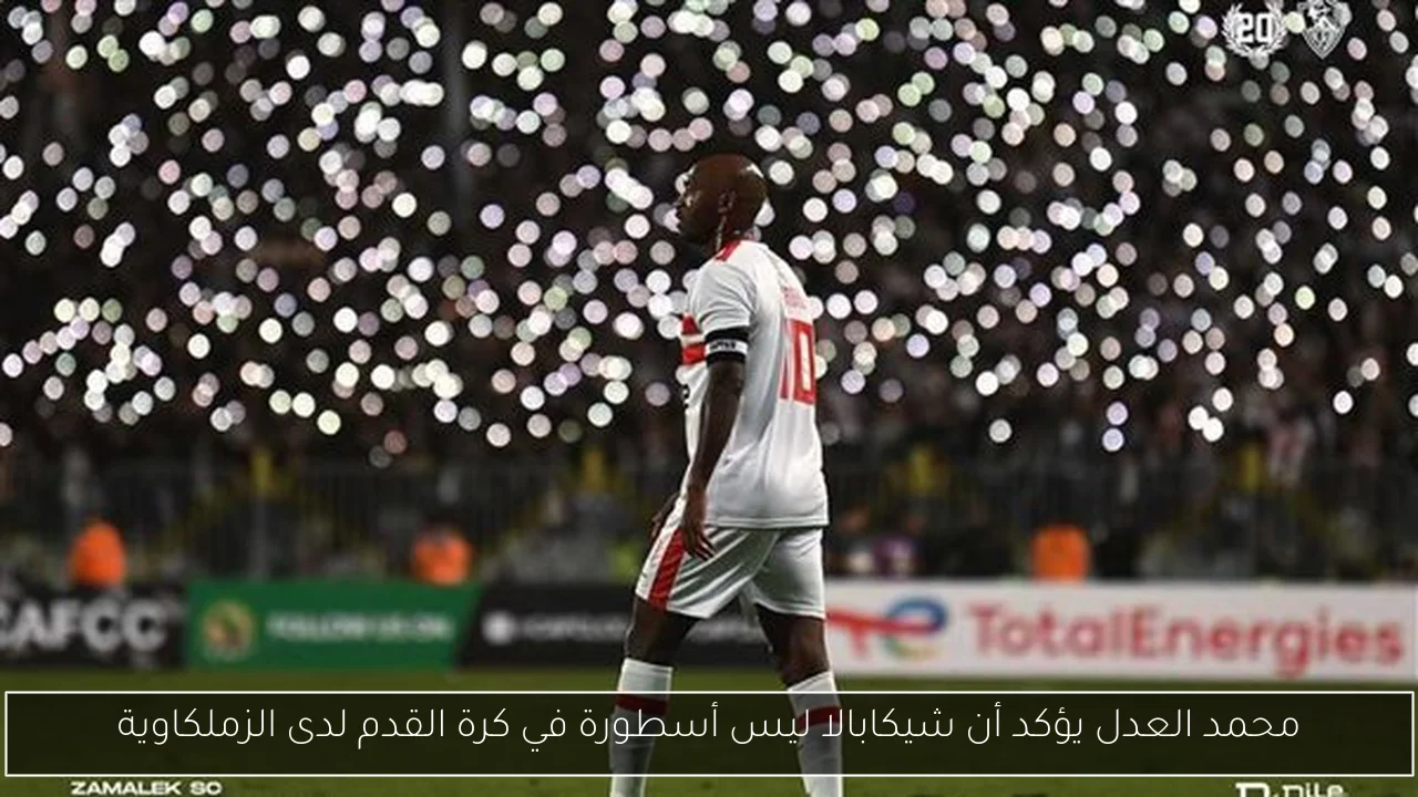 محمد العدل يؤكد أن شيكابالا ليس أسطورة في كرة القدم لدى الزملكاوية