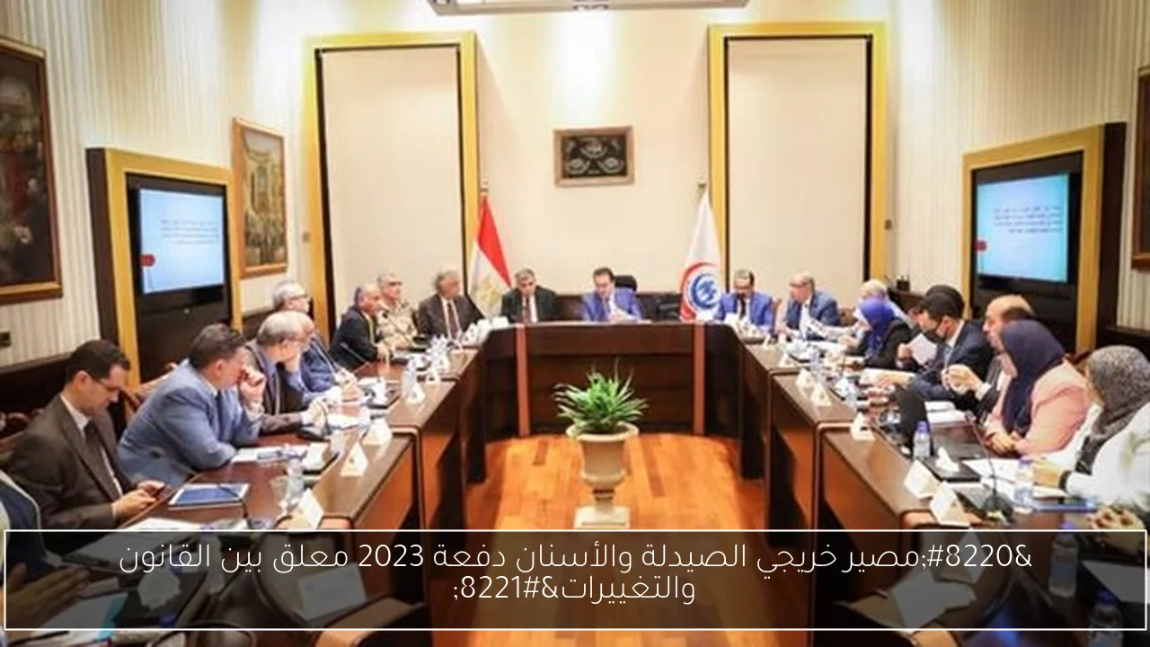 “مصير خريجي الصيدلة والأسنان دفعة 2023 معلق بين القانون والتغييرات”