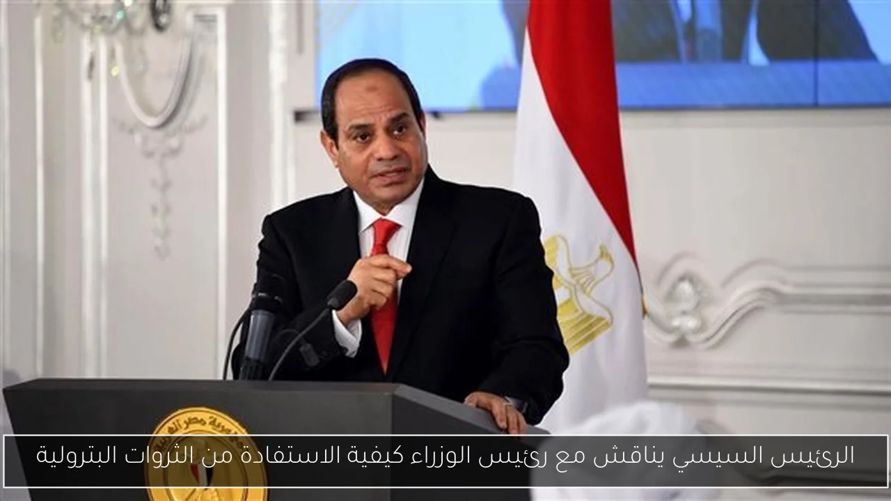 الرئيس السيسي يناقش مع رئيس الوزراء كيفية الاستفادة من الثروات البترولية