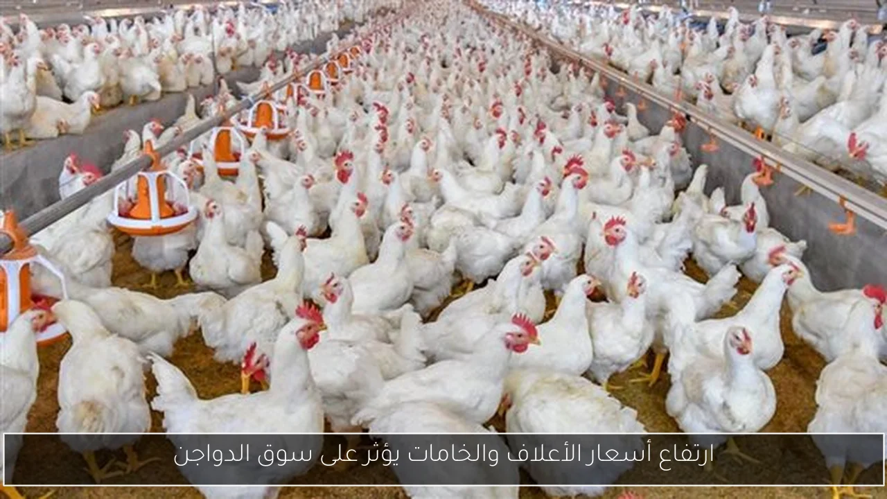 ارتفاع أسعار الأعلاف والخامات يؤثر على سوق الدواجن