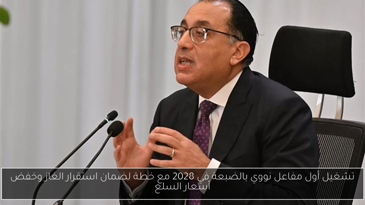 تشغيل أول مفاعل نووي بالضبعة في 2028 مع خطة لضمان استقرار الغاز وخفض أسعار السلع