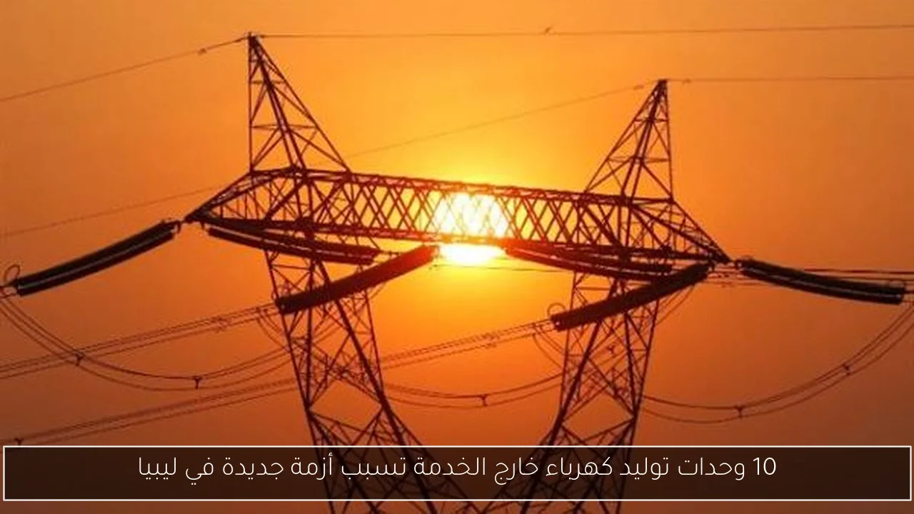 10 وحدات توليد كهرباء خارج الخدمة تسبب أزمة جديدة في ليبيا