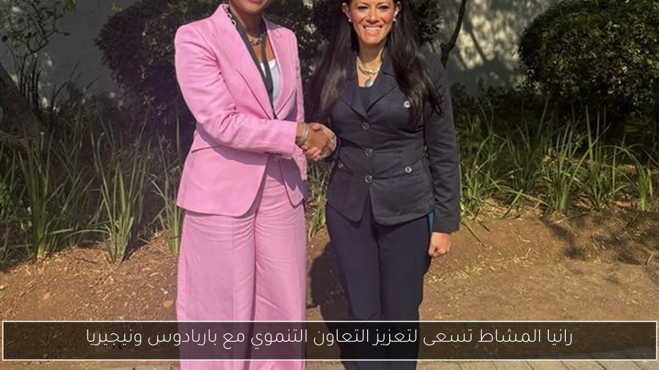 رانيا المشاط تسعى لتعزيز التعاون التنموي مع باربادوس ونيجيريا