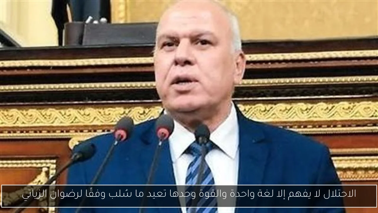 الاحتلال لا يفهم إلا لغة واحدة والقوة وحدها تعيد ما سُلب وفقًا لرضوان الزياتي