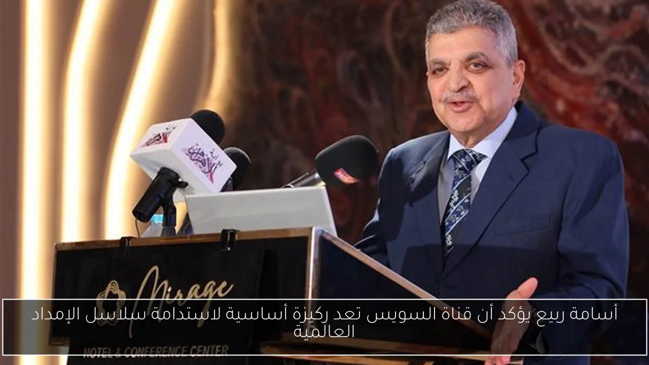 أسامة ربيع يؤكد أن قناة السويس تعد ركيزة أساسية لاستدامة سلاسل الإمداد العالمية