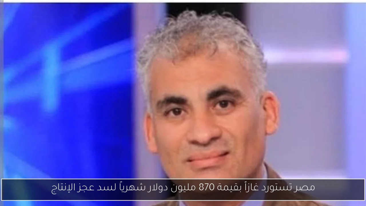 مصر تستورد غازاً بقيمة 870 مليون دولار شهرياً لسد عجز الإنتاج