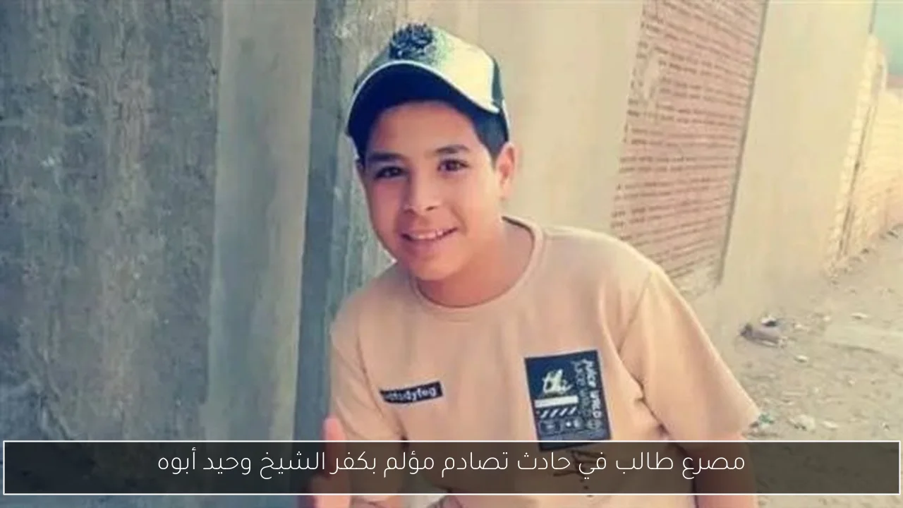 مصرع طالب في حادث تصادم مؤلم بكفر الشيخ وحيد أبوه