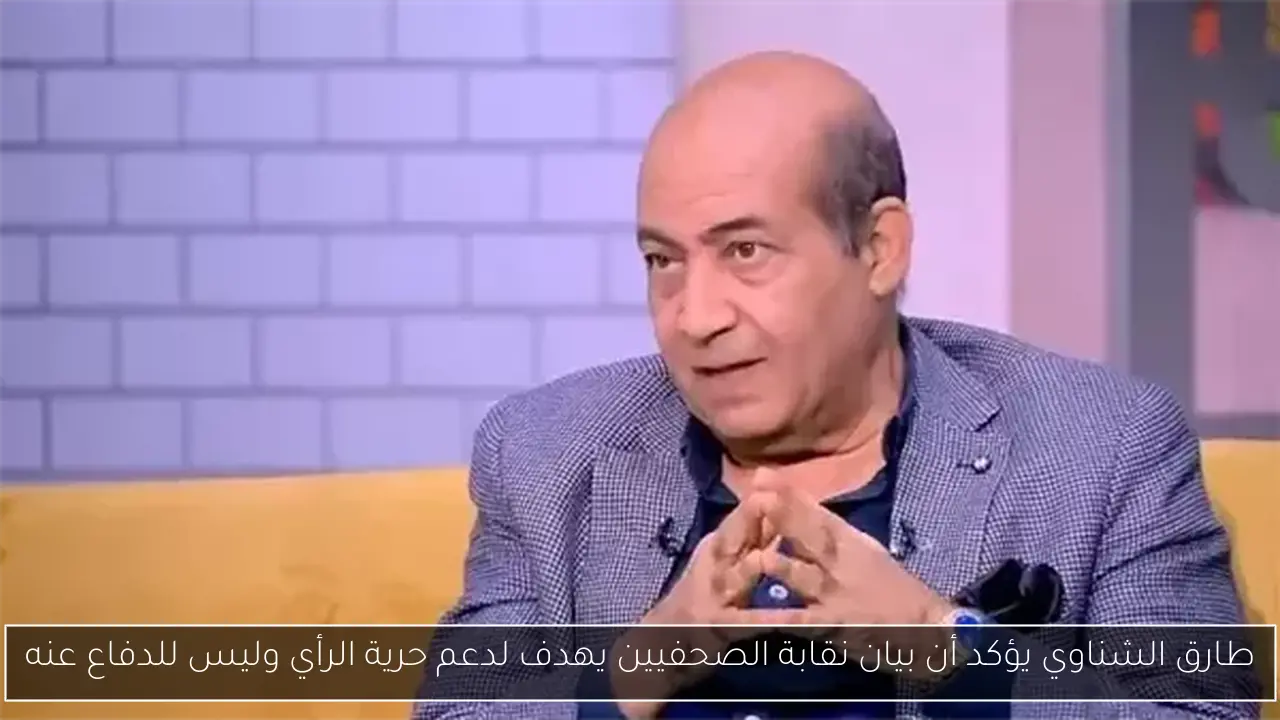 طارق الشناوي يؤكد أن بيان نقابة الصحفيين يهدف لدعم حرية الرأي وليس للدفاع عنه