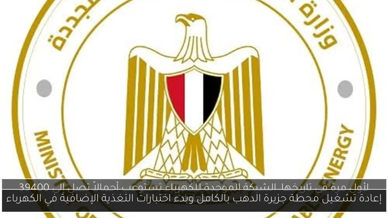إعادة تشغيل محطة جزيرة الدهب بالكامل وبدء اختبارات التغذية الإضافية في الكهرباء