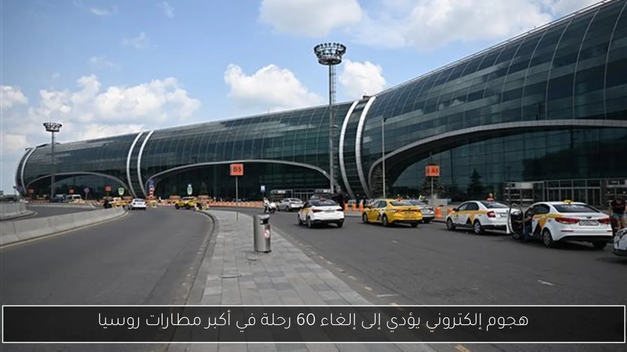 هجوم إلكتروني يؤدي إلى إلغاء 60 رحلة في أكبر مطارات روسيا
