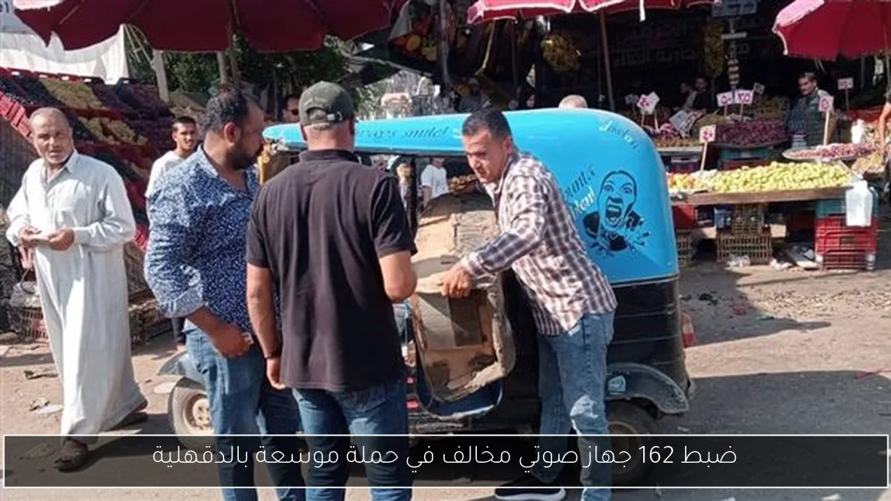 ضبط 162 جهاز صوتي مخالف في حملة موسعة بالدقهلية