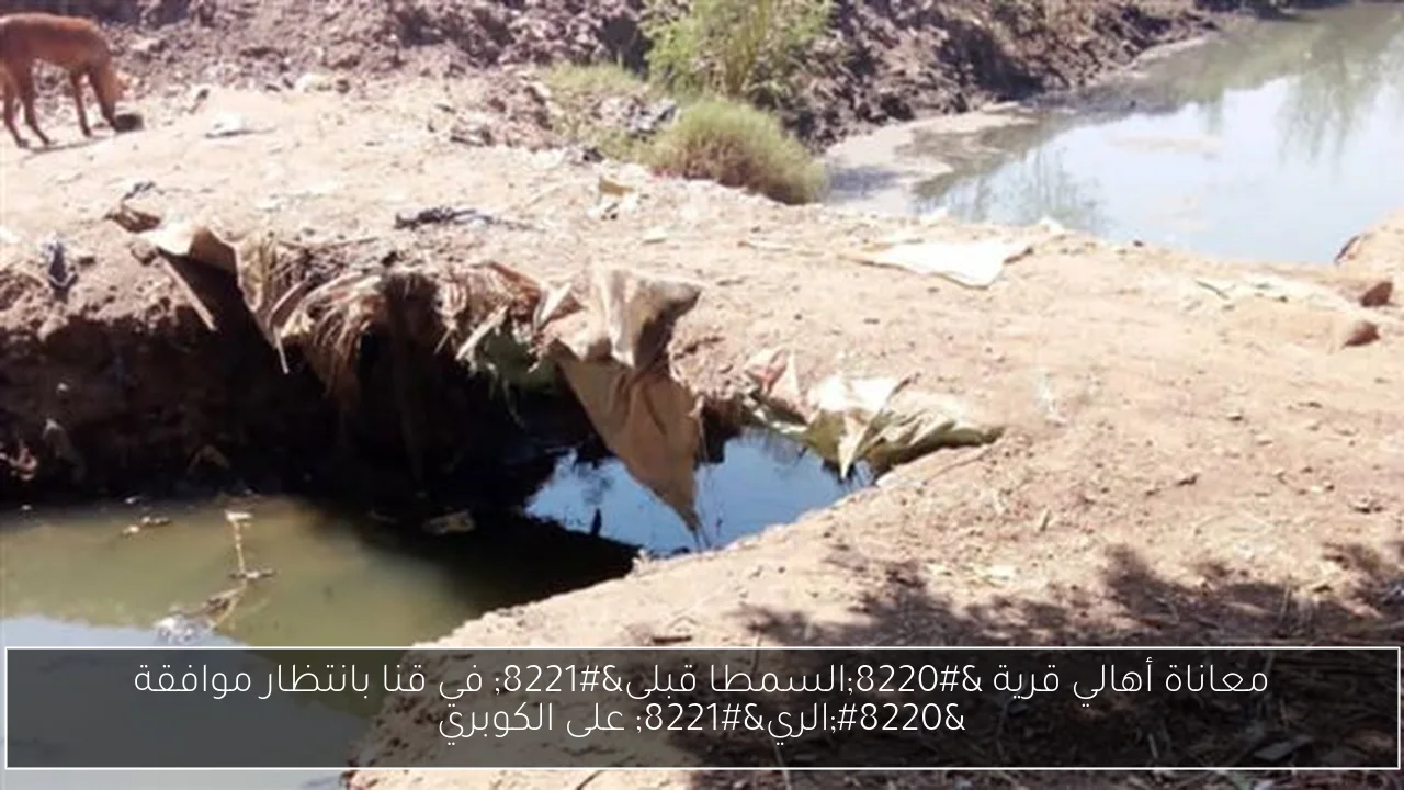 معاناة أهالي قرية “السمطا قبلى” في قنا بانتظار موافقة “الري” على الكوبري