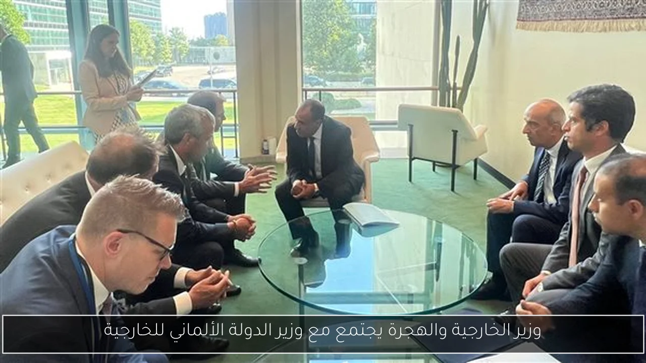 وزير الخارجية والهجرة يجتمع مع وزير الدولة الألماني للخارجية