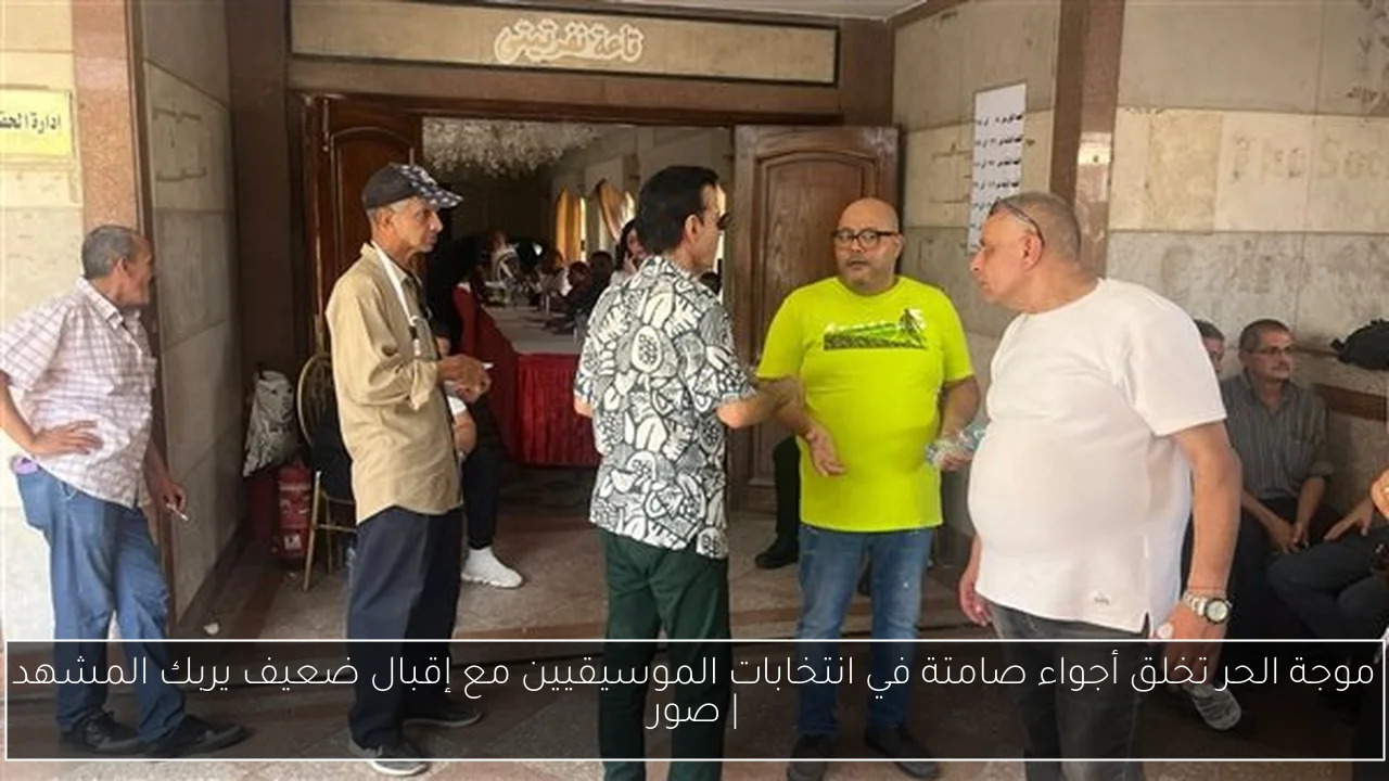 موجة الحر تخلق أجواء صامتة في انتخابات الموسيقيين مع إقبال ضعيف يربك المشهد | صور