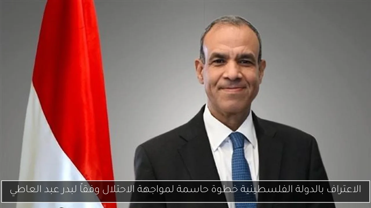 الاعتراف بالدولة الفلسطينية خطوة حاسمة لمواجهة الاحتلال وفقاً لبدر عبد العاطي