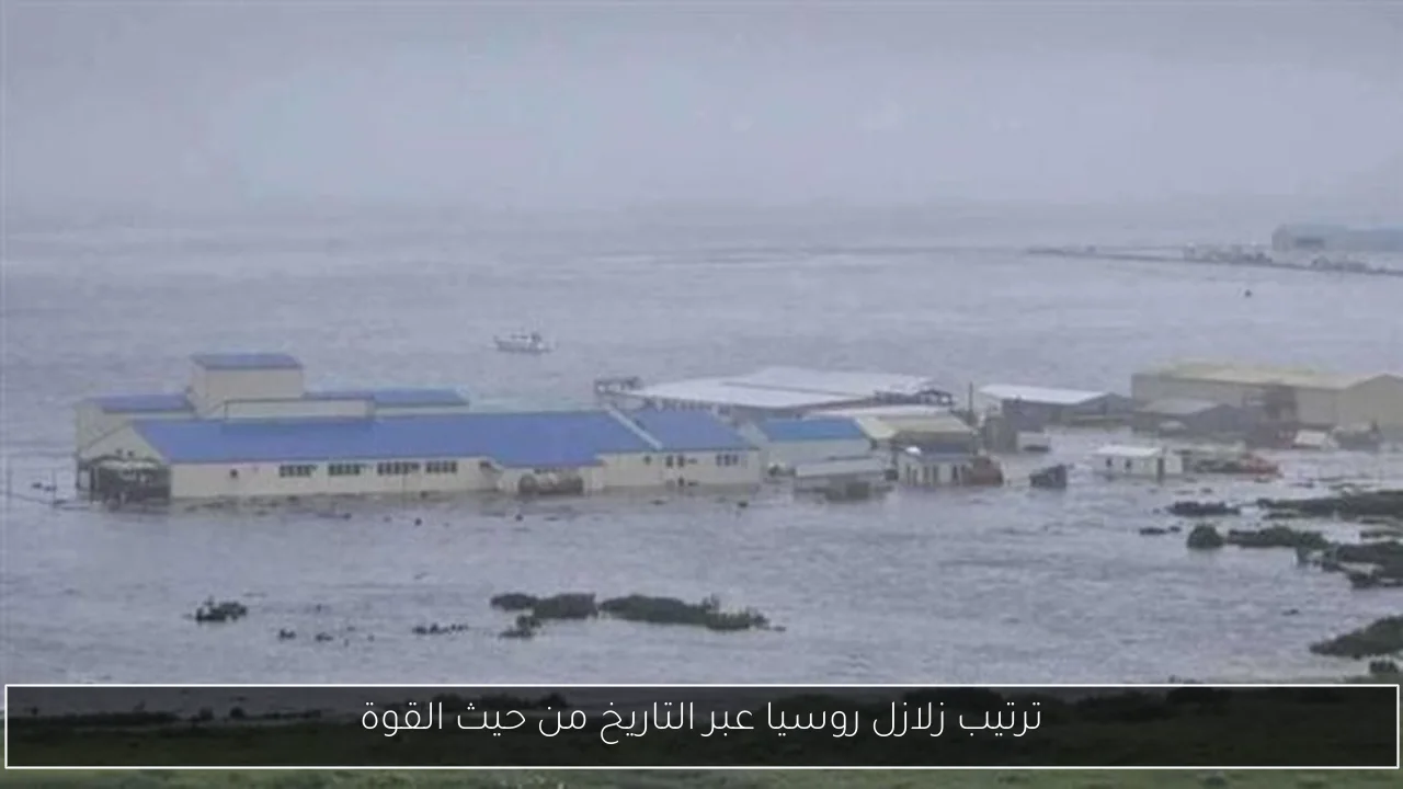 ترتيب زلازل روسيا عبر التاريخ من حيث القوة
