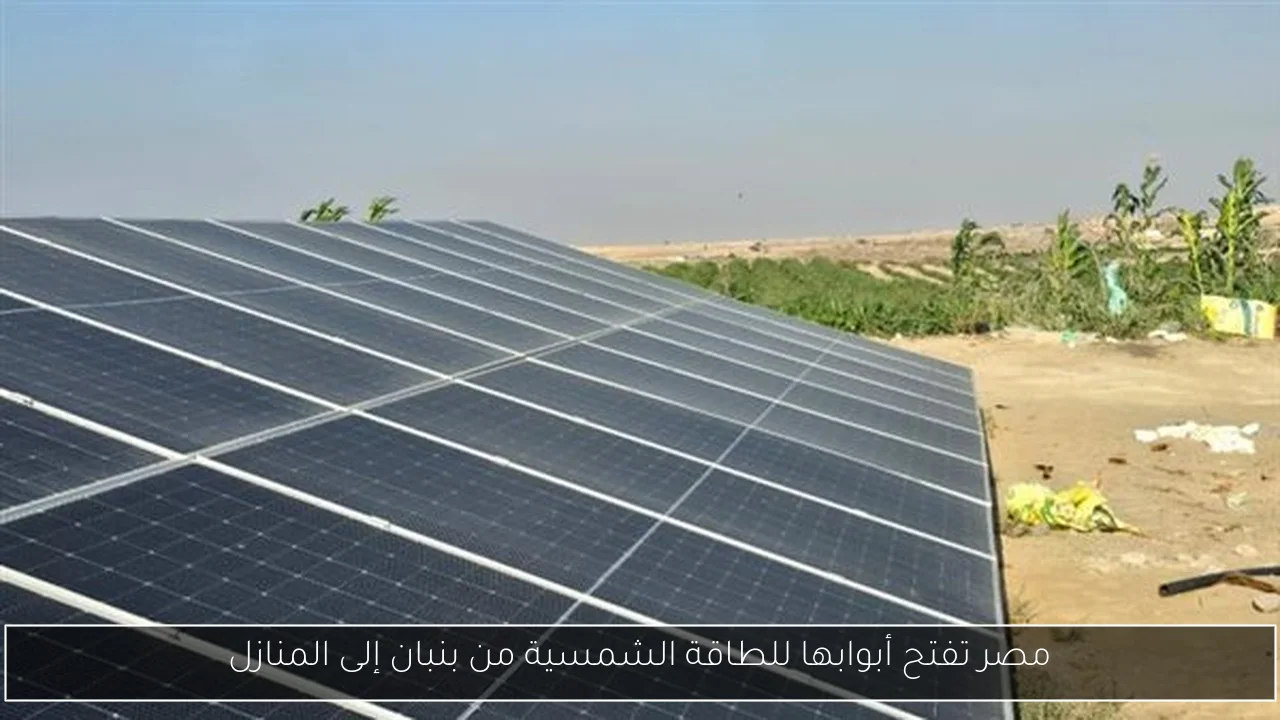 مصر تفتح أبوابها للطاقة الشمسية من بنبان إلى المنازل