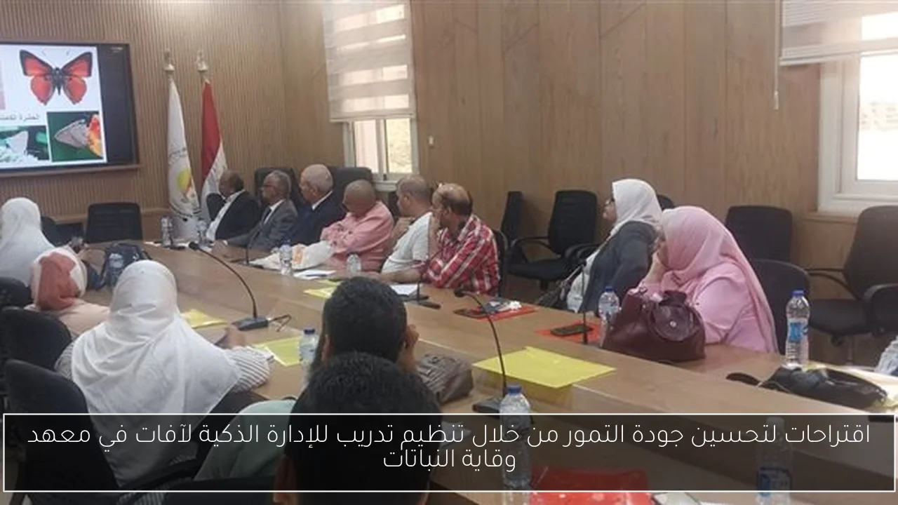 اقتراحات لتحسين جودة التمور من خلال تنظيم تدريب للإدارة الذكية لآفات في معهد وقاية النباتات