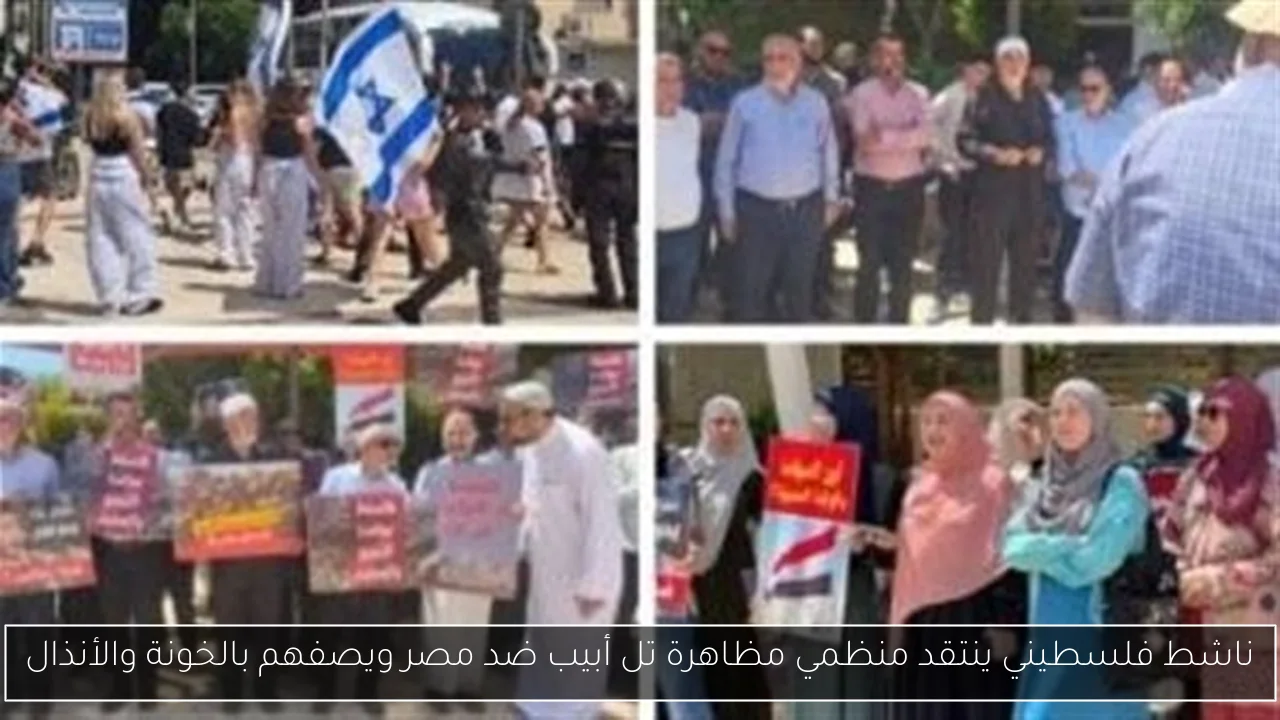 ناشط فلسطيني ينتقد منظمي مظاهرة تل أبيب ضد مصر ويصفهم بالخونة والأنذال