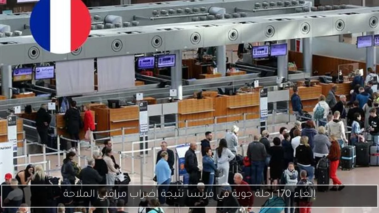إلغاء 170 رحلة جوية في فرنسا نتيجة إضراب مراقبي الملاحة