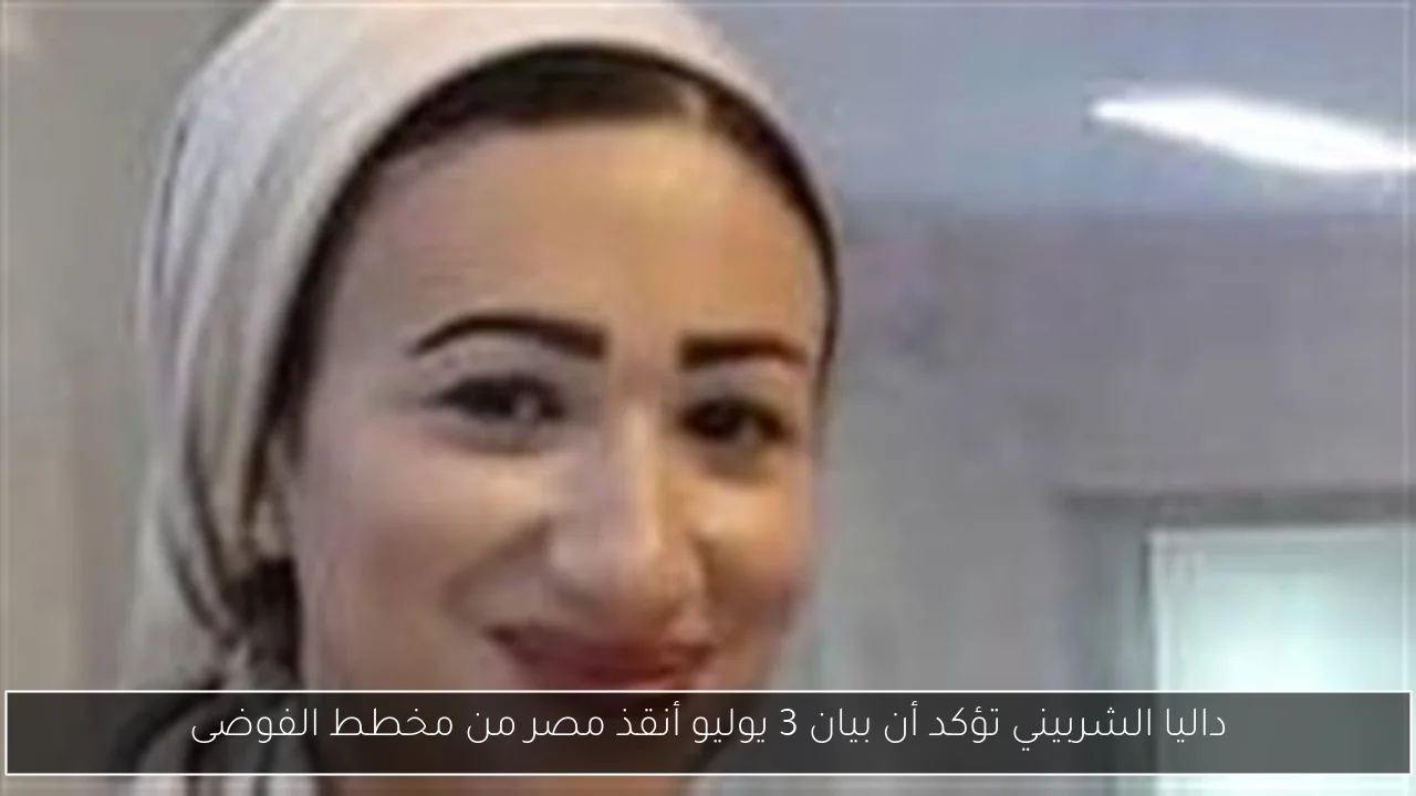 داليا الشربيني تؤكد أن بيان 3 يوليو أنقذ مصر من مخطط الفوضى