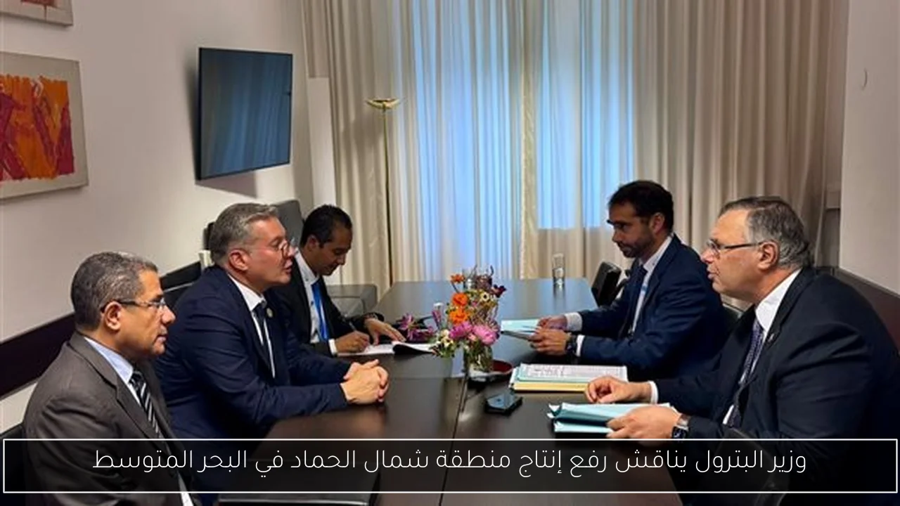 وزير البترول يناقش رفع إنتاج منطقة شمال الحماد في البحر المتوسط