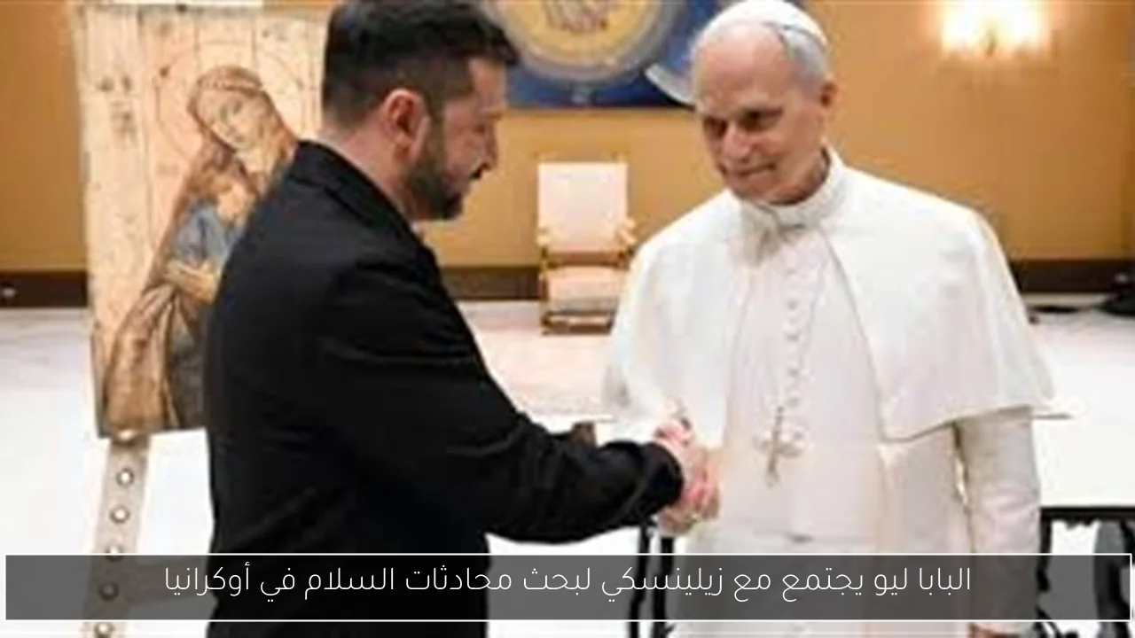 البابا ليو يجتمع مع زيلينسكي لبحث محادثات السلام في أوكرانيا