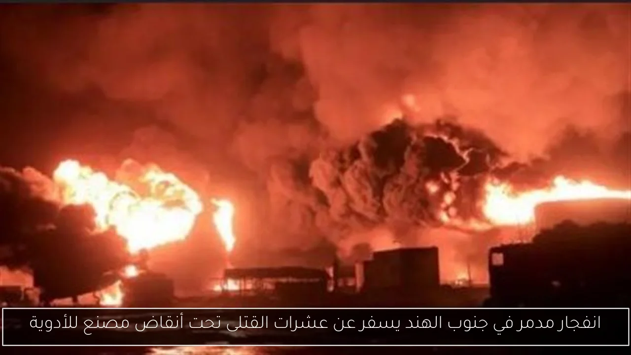 انفجار مدمر في جنوب الهند يسفر عن عشرات القتلى تحت أنقاض مصنع للأدوية