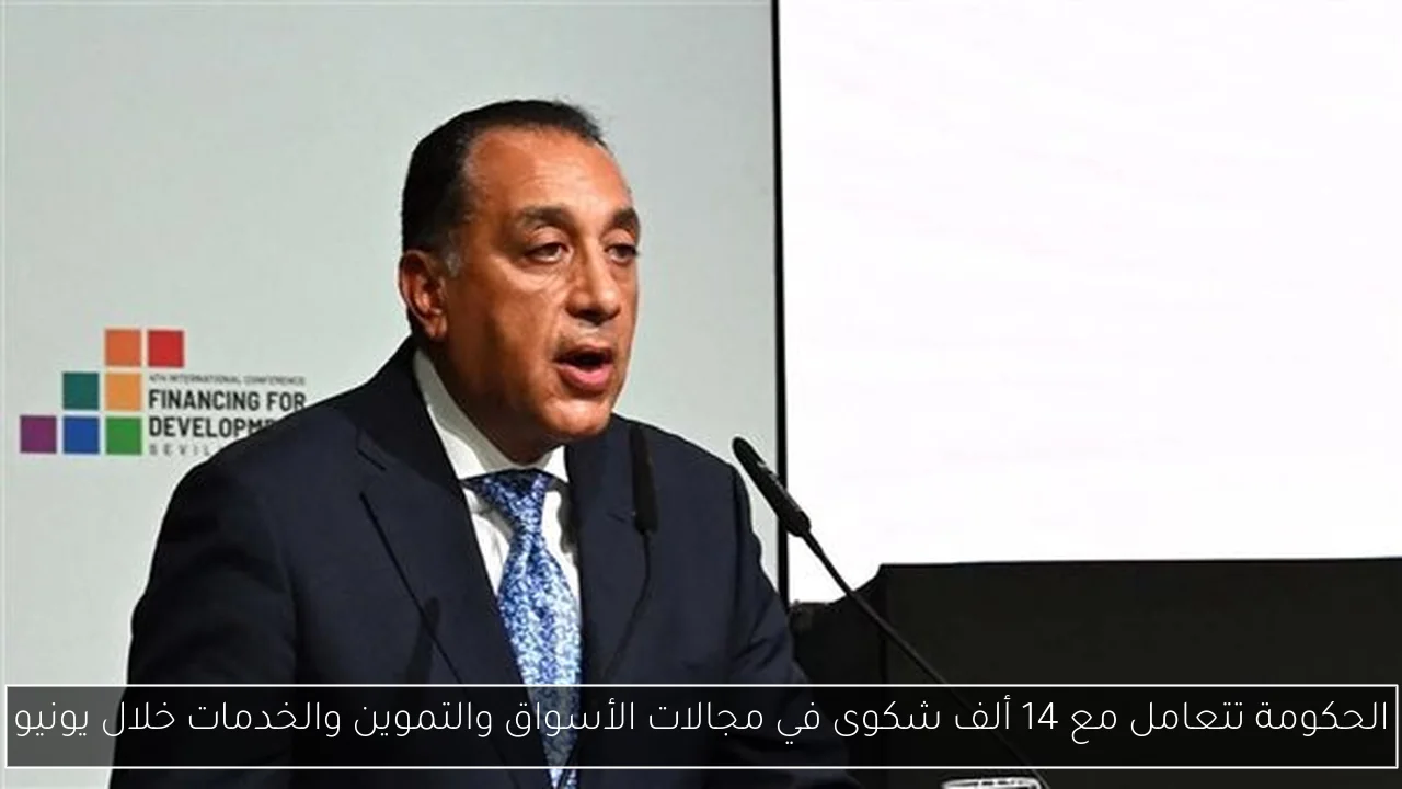الحكومة تتعامل مع 14 ألف شكوى في مجالات الأسواق والتموين والخدمات خلال يونيو