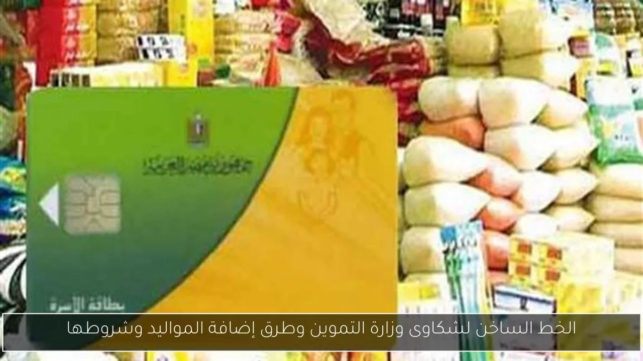 الخط الساخن لشكاوى وزارة التموين وطرق إضافة المواليد وشروطها