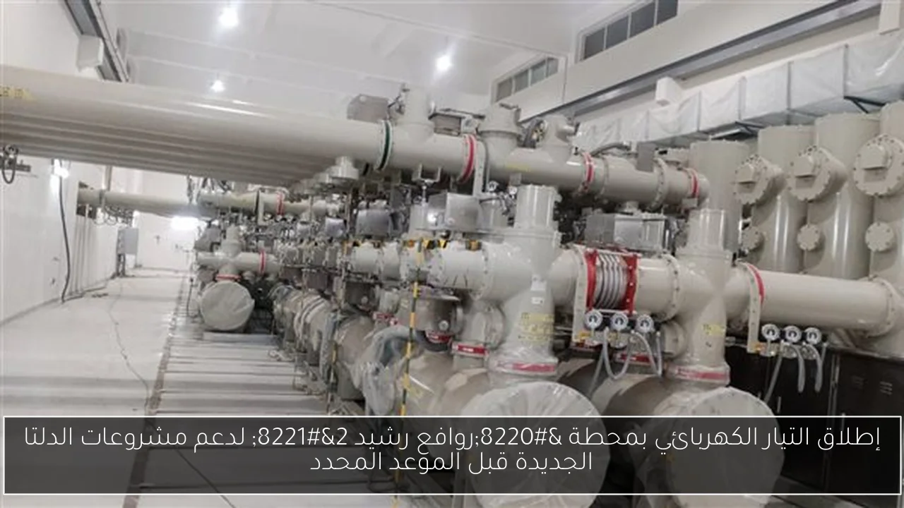 إطلاق التيار الكهربائي بمحطة “روافع رشيد 2” لدعم مشروعات الدلتا الجديدة قبل الموعد المحدد