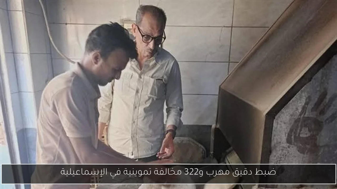 ضبط دقيق مهرب و322 مخالفة تموينية في الإسماعيلية
