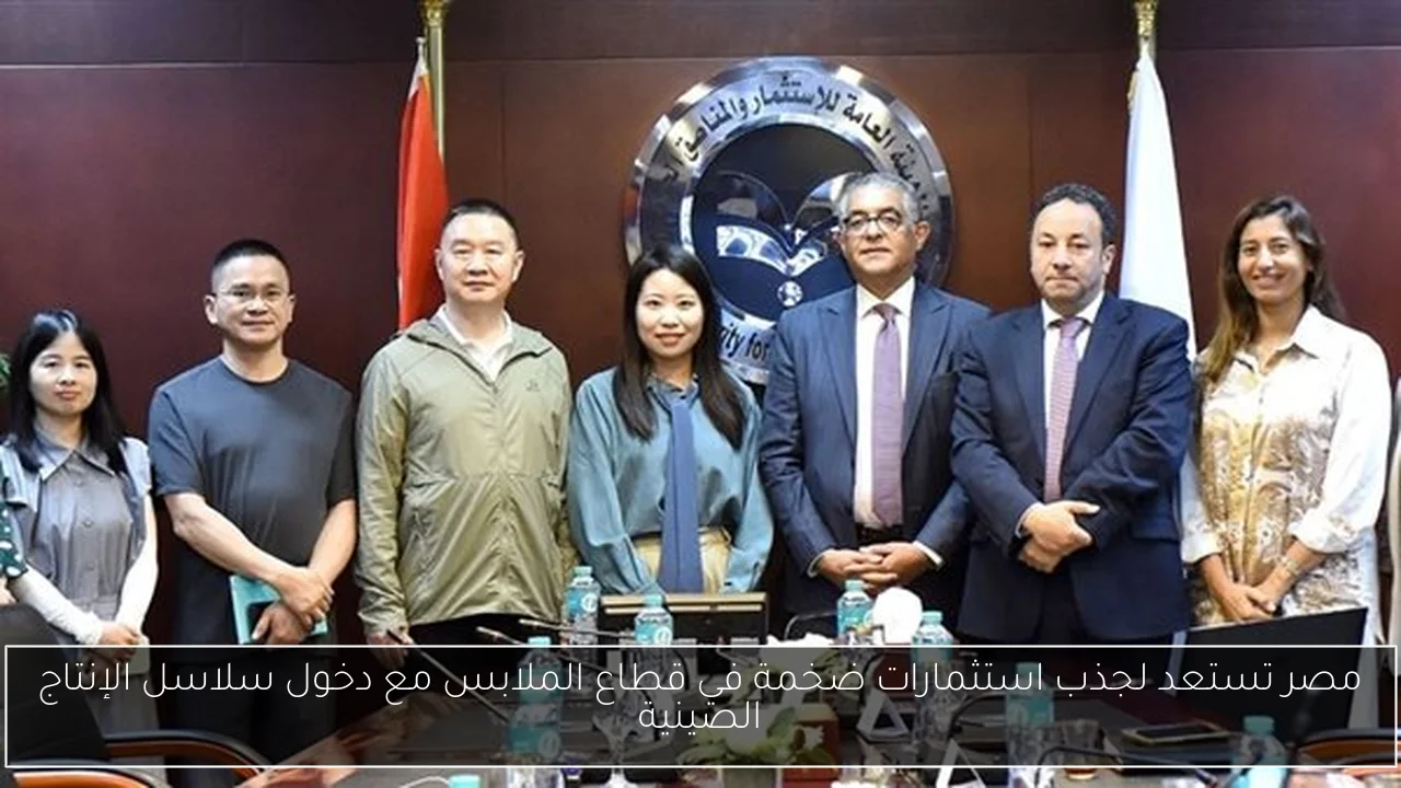 مصر تستعد لجذب استثمارات ضخمة في قطاع الملابس مع دخول سلاسل الإنتاج الصينية