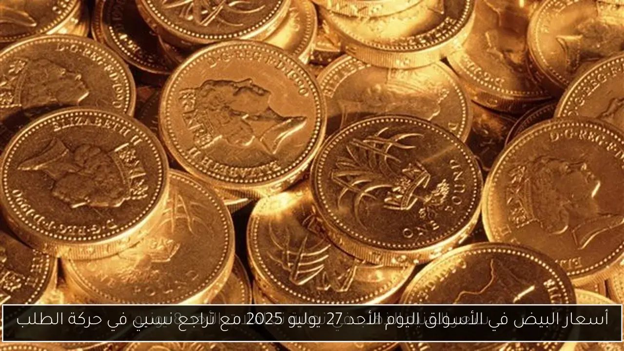 أسعار البيض في الأسواق اليوم الأحد 27 يوليو 2025 مع تراجع نسبي في حركة الطلب