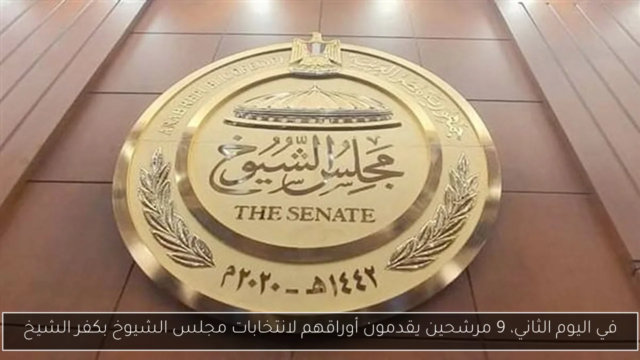 في اليوم الثاني، 9 مرشحين يقدمون أوراقهم لانتخابات مجلس الشيوخ بكفر الشيخ