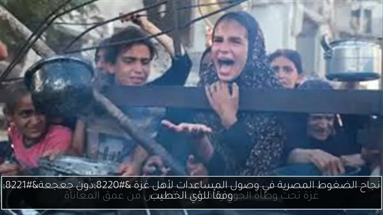 نجاح الضغوط المصرية في وصول المساعدات لأهل غزة “دون جعجعة” وفقاً للؤي الخطيب