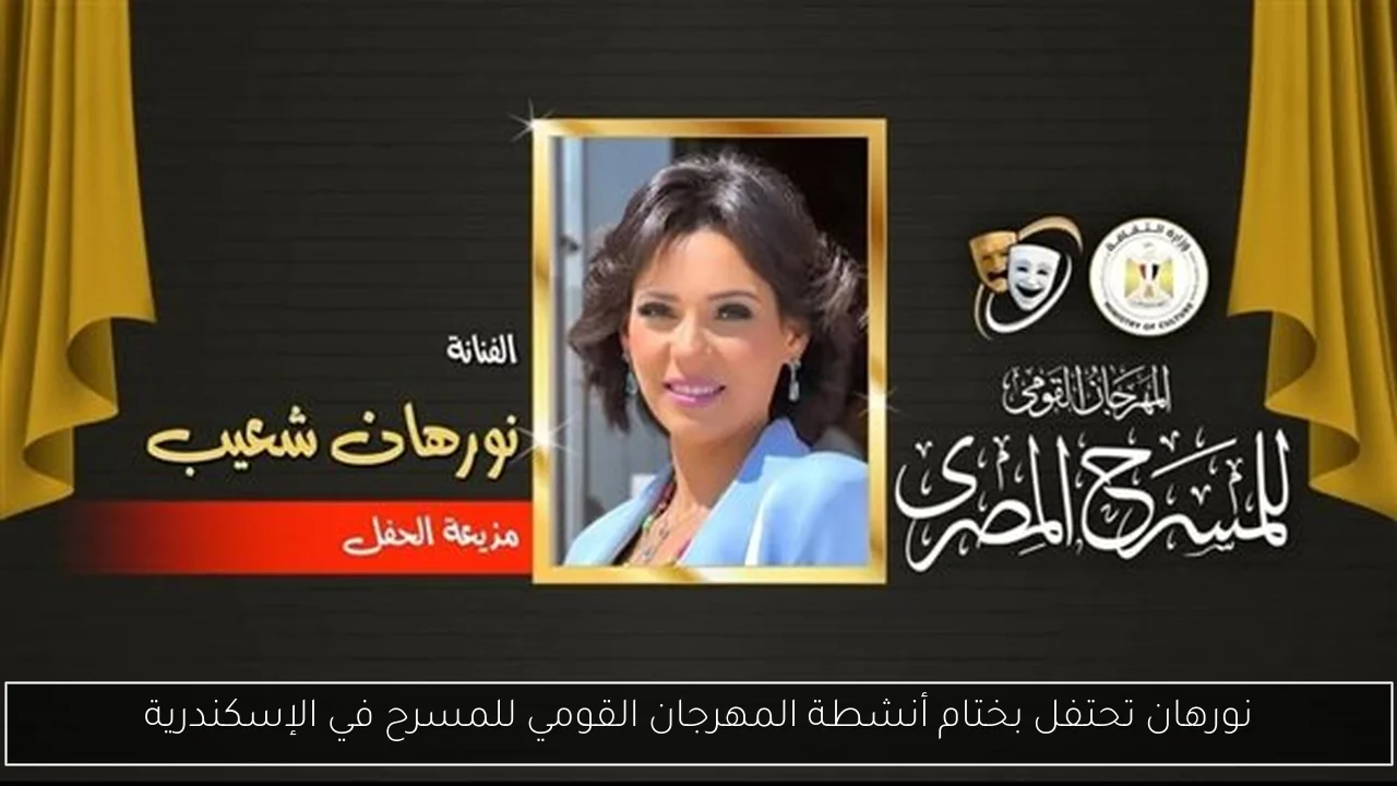 نورهان تحتفل بختام أنشطة المهرجان القومي للمسرح في الإسكندرية