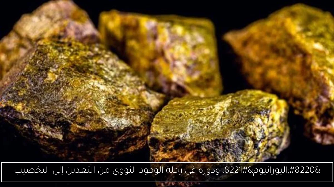 “اليورانيوم” ودوره في رحلة الوقود النووي من التعدين إلى التخصيب