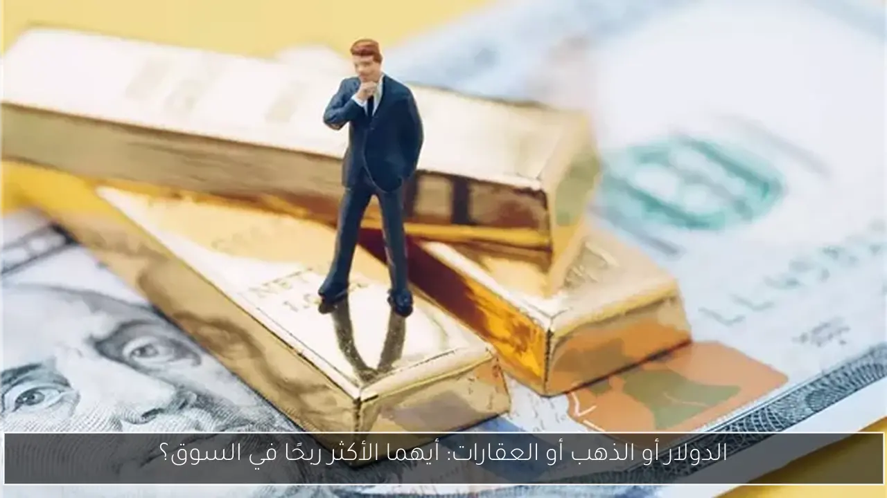 الدولار أو الذهب أو العقارات: أيهما الأكثر ربحًا في السوق؟