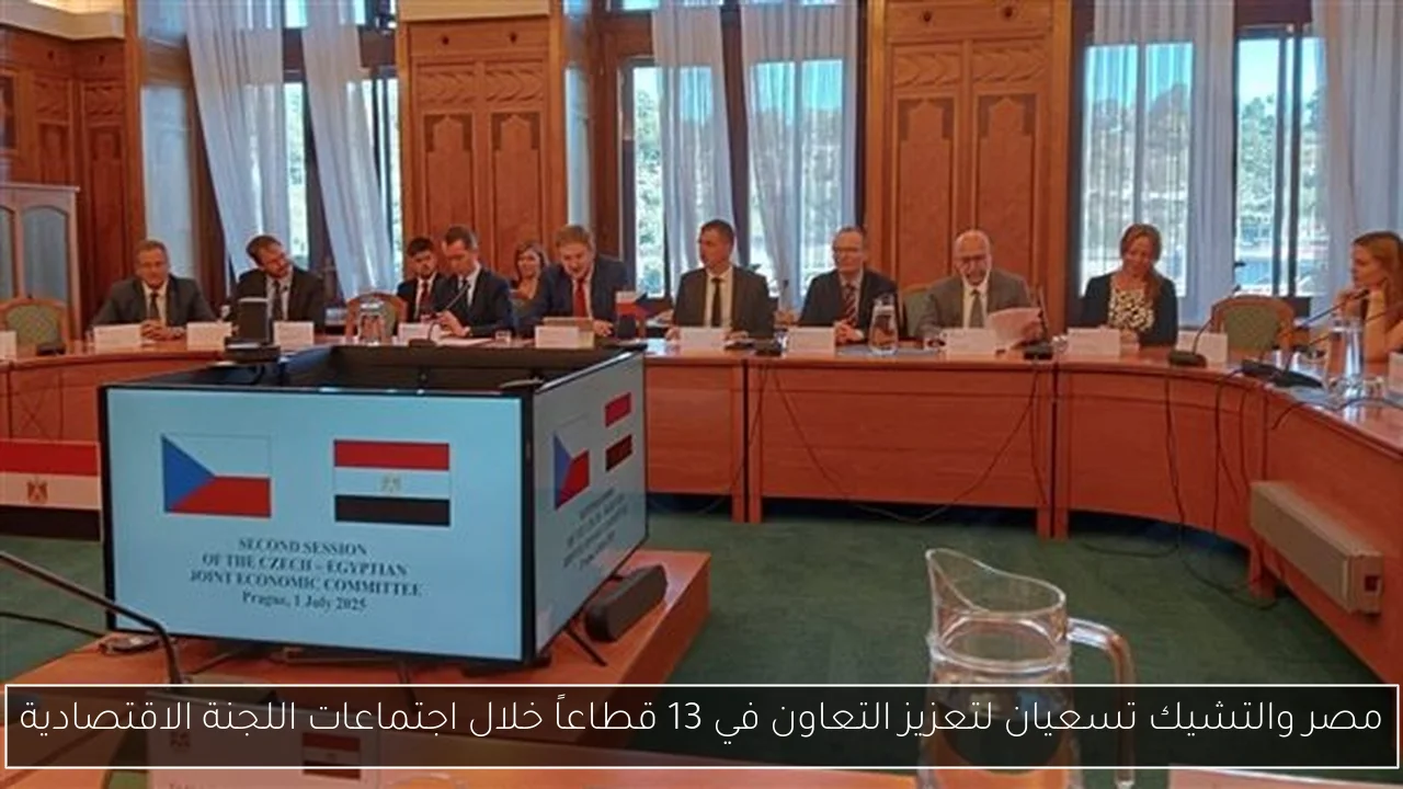 مصر والتشيك تسعيان لتعزيز التعاون في 13 قطاعاً خلال اجتماعات اللجنة الاقتصادية