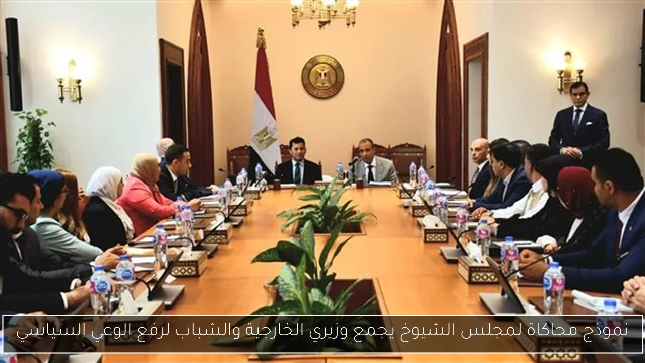 نموذج محاكاة لمجلس الشيوخ يجمع وزيري الخارجية والشباب لرفع الوعي السياسي